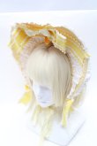 画像1: BABY,THE STARS SHINE BRIGHT / Le Ruban Ombre Roseボンネット  イエロー S-25-03-13-014-BA-AC-AS-ZS (1)