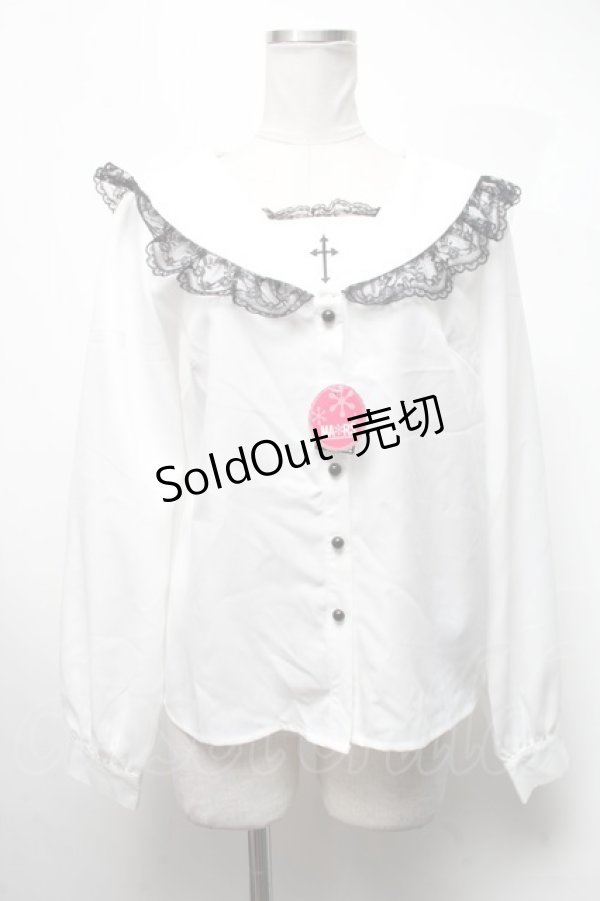 画像1: MA*RS / セーラーブラウス  白 S-25-03-13-033-EL-BL-AS-ZS (1)