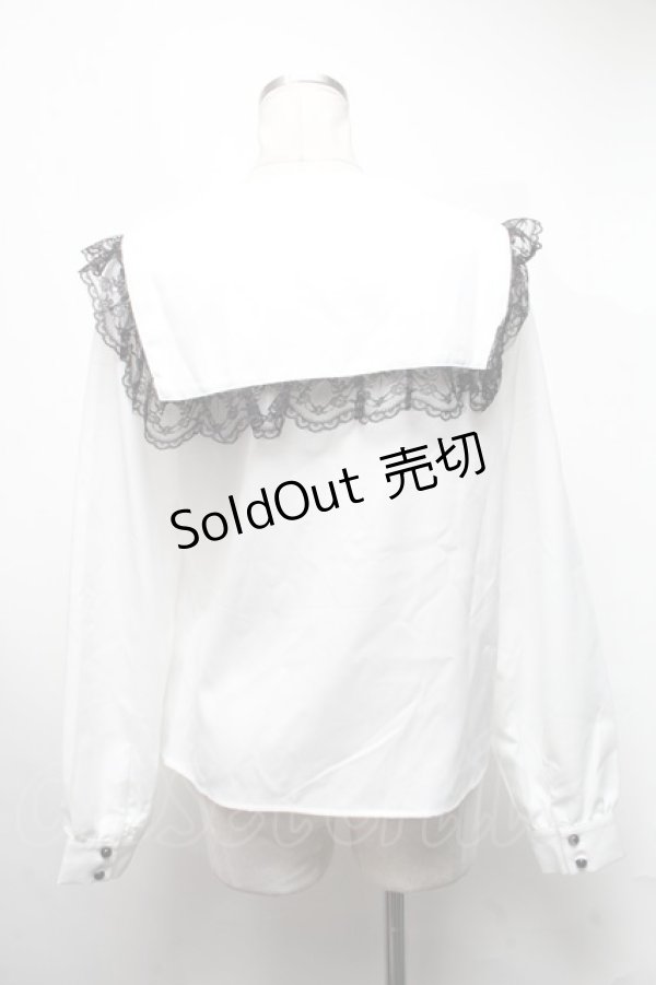 画像2: MA*RS / セーラーブラウス  白 S-25-03-13-033-EL-BL-AS-ZS (2)