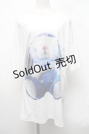 画像: TRAVAS TOKYO / Sickly bunny BIG tee  白 S-25-03-13-034-PU-BL-HR-ZS