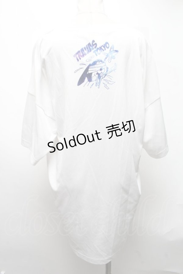 画像2: TRAVAS TOKYO / Sickly bunny BIG tee  白 S-25-03-13-034-PU-BL-HR-ZS (2)