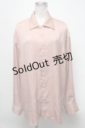 画像: 【SALE】MILKBOY / サテン長袖シャツ  ブラウン S-25-03-15-052-MB-BL-AS-ZT206