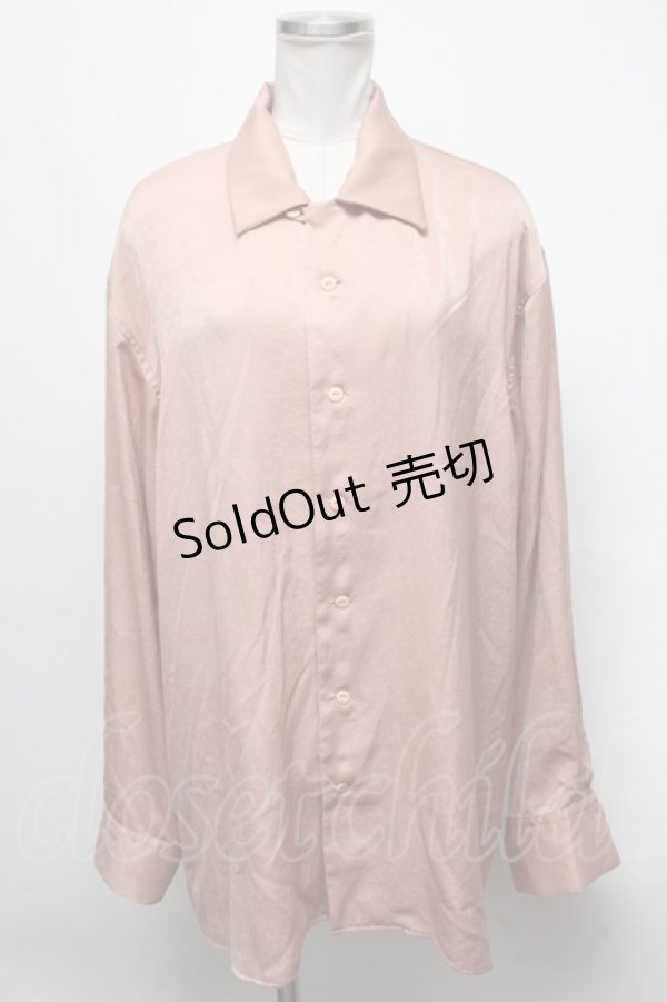 画像1: 【SALE】MILKBOY / サテン長袖シャツ  ブラウン S-25-03-15-052-MB-BL-AS-ZT206 (1)