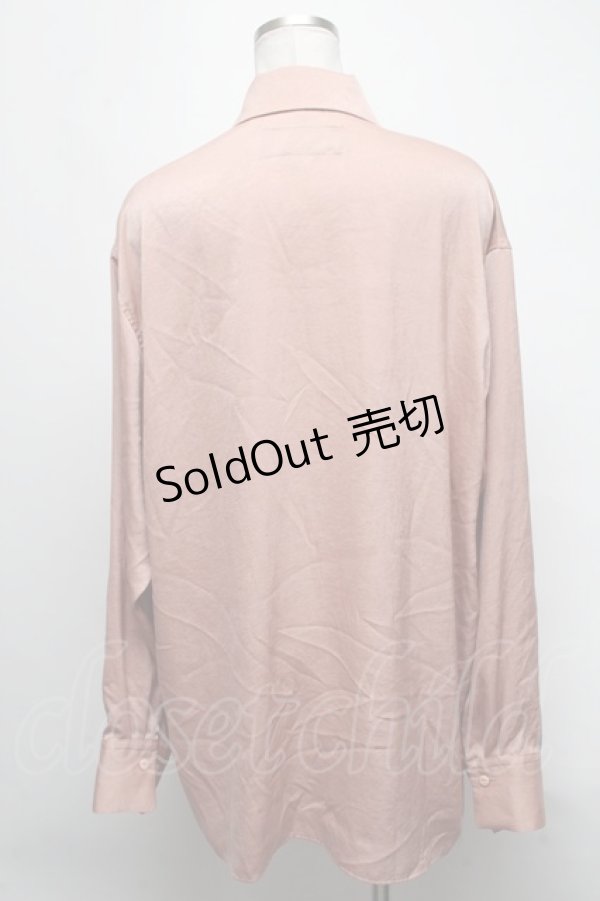 画像2: 【SALE】MILKBOY / サテン長袖シャツ  ブラウン S-25-03-15-052-MB-BL-AS-ZT206 (2)