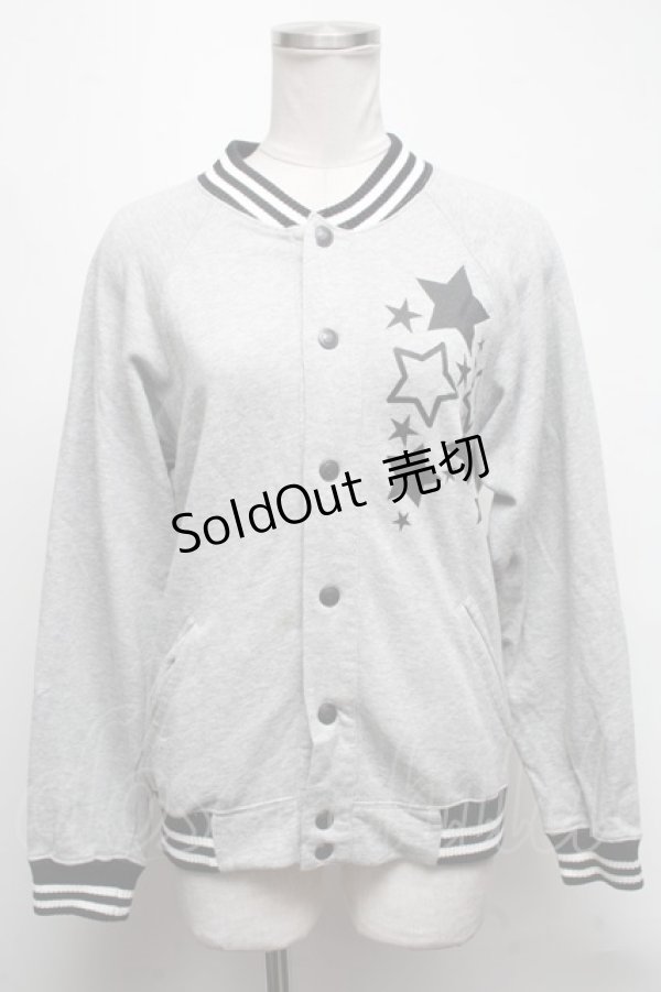 画像1: HELL CAT PUNKS / プリントパーカー  グレー S-25-03-15-053-PU-AC-HR-ZS (1)