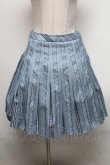 画像1: Jane Marple / Ribbon jacquard stripe 2Faceスカート  ブルーグレイ S-25-03-15-086-JM-SK-HR-ZS (1)