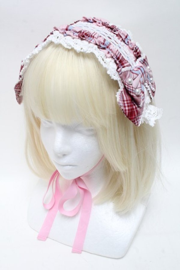 画像1: Angelic Pretty / Dolly Girlヘッドドレス  ピンク S-25-03-15-011-AP-AC-AS-ZS (1)
