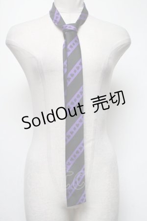 画像: PEACE NOW / トランプマーク柄ネクタイ  黒ｘ紫 S-25-03-15-013-PU-BG-HR-ZS