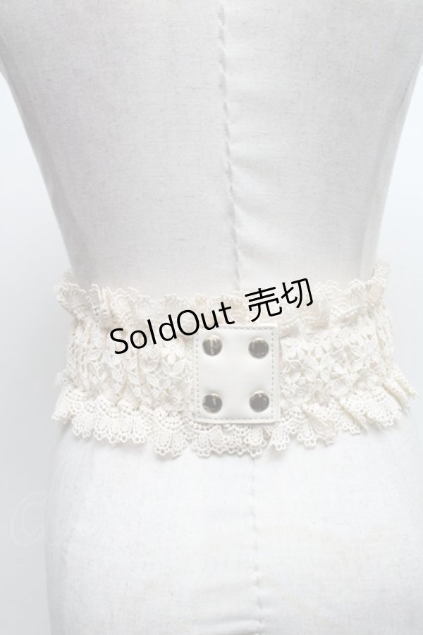 画像2: axes femme / レースアップゴムベルト   S-25-03-15-019-AX-BL-HR-ZS (2)