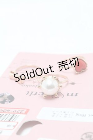 画像: m petit by misako / AM3PPLハートリング  赤 S-25-03-15-003-LO-AC-HR-ZS