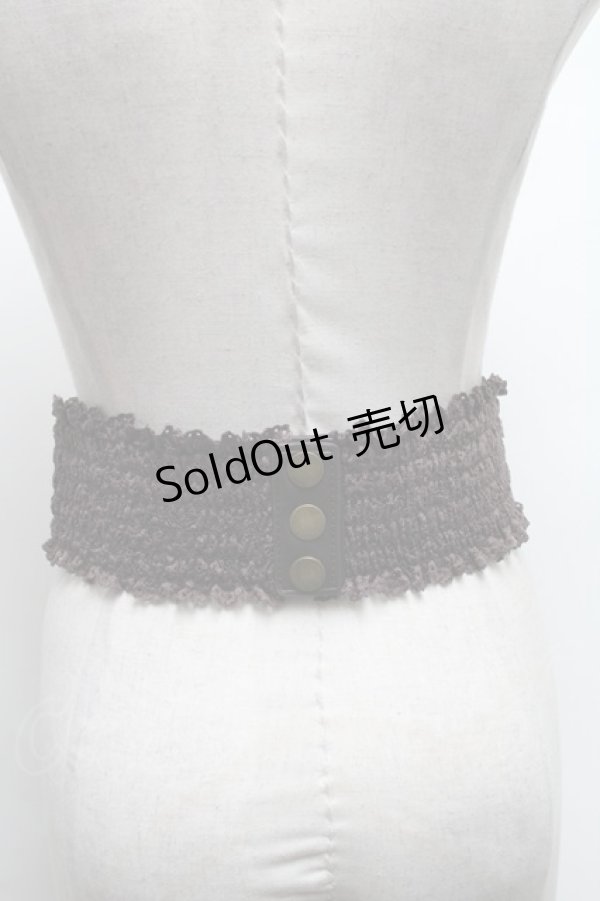 画像2: axes femme / レースアップゴムベルト   S-25-03-15-026-AX-BL-HR-ZS (2)