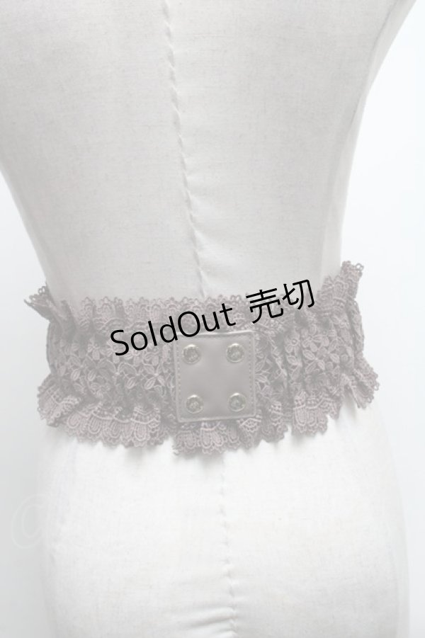 画像2: axes femme / レースアップゴムベルト   S-25-03-15-027-AX-BL-HR-ZS (2)
