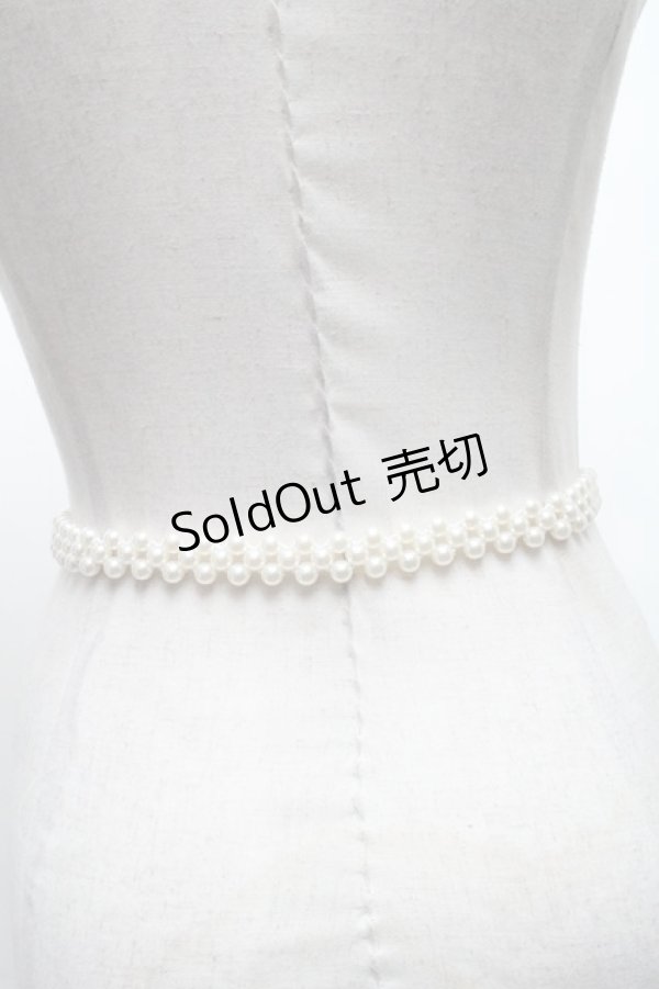 画像2: axes femme / ローズ金具パールベルト   S-25-03-15-030-AX-ZA-HR-ZT171 (2)