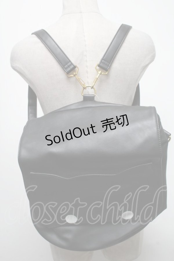 画像2: Rydia / コビニャーリュック  黒 S-25-03-15-033-PU-BG-HR-ZS (2)