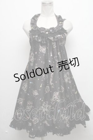 画像: Angelic Pretty / Dreamyホロスコープジャンパースカート  黒 S-25-03-17-073-AP-OP-HR-ZS