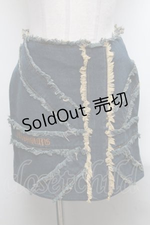 画像: ALGONQUINS / デニムタイトスカート  ブルー S-25-03-17-080-AL-SK-HR-ZS
