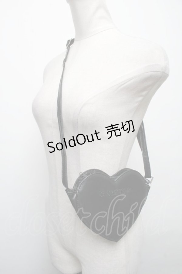 画像1: BABY,THE STARS SHINE BRIGHT / BABYハートポシェット  黒 S-25-03-17-009-BA-BG-HR-ZS (1)