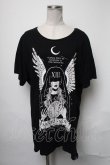 画像1: KILL STAR / プリントカットソー  黒 S-25-03-17-040-SL-TO-AS-ZS (1)