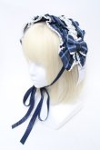 画像1: axes femme kawaii / タータンチェックヘッドドレス  ブルー S-25-03-17-005-AX-AC-HR-ZS (1)