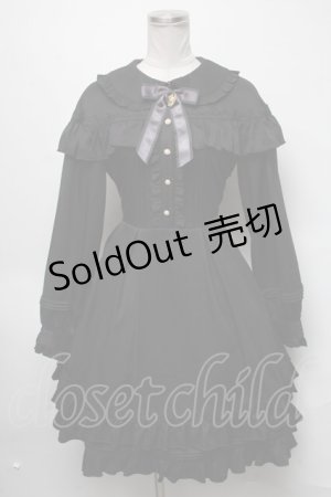 画像: Amavel / ケープワンピース  黒 S-25-03-20-053-CA-OP-HR-ZS
