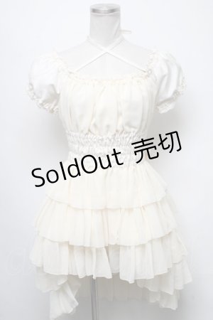 画像: Pina sweetcollection / シフォンフリルワンピース  キナリ S-25-03-20-067-LO-OP-HR-ZS