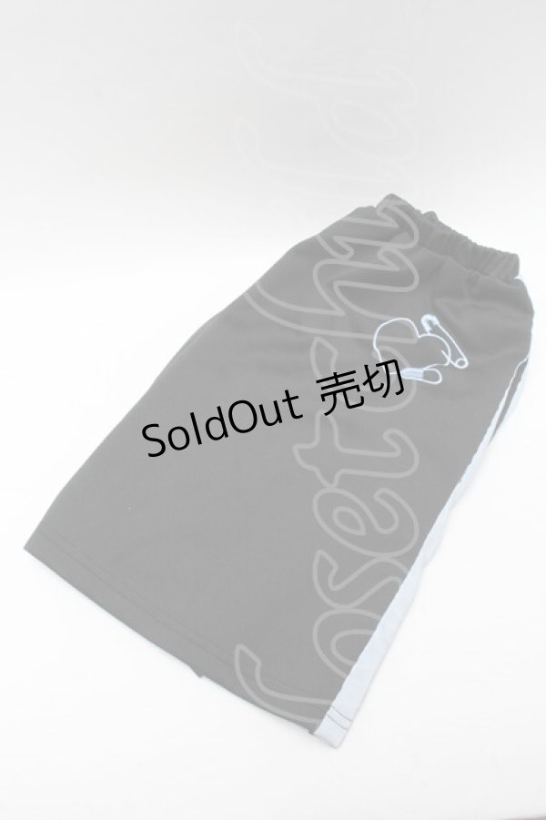 画像1: ACDC RAG / 安心ジャージレッグウォーマー  黒ｘサックス S-25-03-20-008-PU-ZA-HR-ZS (1)
