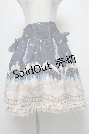 画像: axes femme kawaii / スイートスワンスカート  紺 S-25-03-20-076-AX-SK-AS-ZS