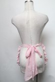 画像2: Angelic Pretty / オリジナルロゴギンガムフリルエプロン  ピンク S-25-03-20-078-AP-SK-HR-ZS (2)