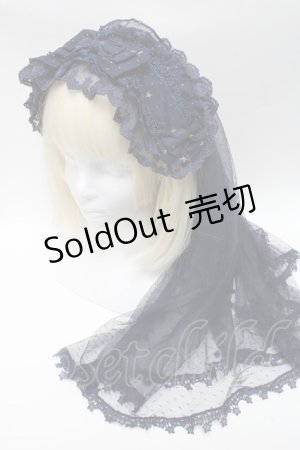 画像: LOLITA / 星柄ヴェール  紺 S-25-03-20-011-LO-AC-HR-ZS