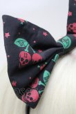 画像4: HELL CAT PUNKS / さくらんぼ柄リボンカチューシャ  黒 S-25-03-20-012-PU-AC-HR-ZT168 (4)