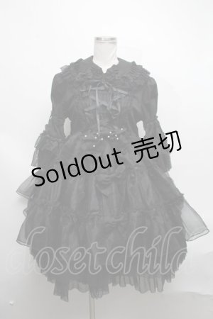画像: metamorphose / ドットチュールベビードールワンピース(2009)  黒 S-25-03-22-054-ME-OP-AS-ZS