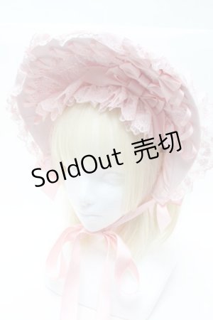 画像: 中国ロリータ / ボンネット  ピンク S-25-03-22-006-LO-AC-AS-ZS