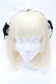 画像2: Triple fortune / ビジューリボンヘッドドレス  白ｘ黒 S-25-03-22-007-EL-AC-AS-ZS (2)