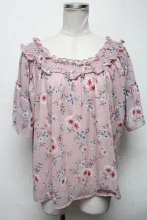 画像: axes femme / バックシャンエスパンディプルオーバー  ピンク S-25-03-22-017-AX-TO-AS-ZS