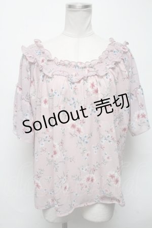 画像: axes femme / バックシャンエスパンディプルオーバー  ピンク S-25-03-22-017-AX-TO-AS-ZS