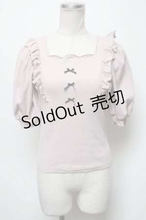 画像: Ank Rouge / リブカットソー  ピンク S-25-03-22-018-CA-TO-AS-ZS
