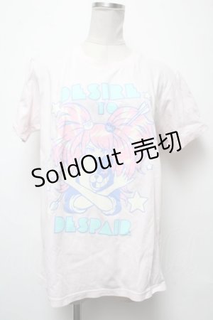 画像: LISTEN FLAVOR / 江ノ島盾子ちゃーん!半袖Tシャツ  ピンク S-25-03-22-028-PU-TS-HR-ZS