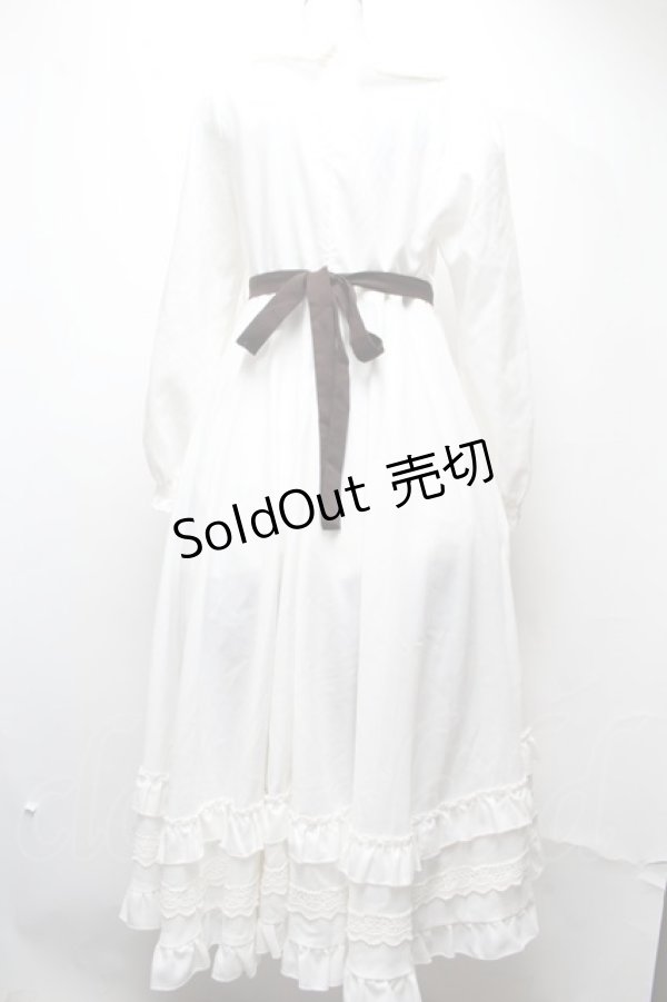 画像2: Favorite / レース長袖ワンピース  白 S-25-03-22-041-LO-OP-HR-ZS (2)