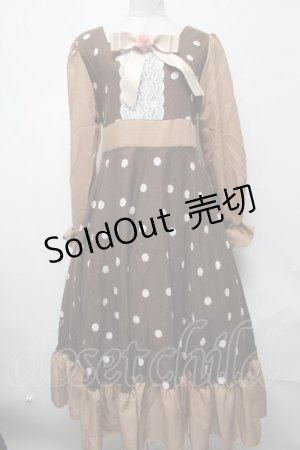 画像: LOLITA / ワンピース  ブラウン S-25-03-22-048-LO-OP-AS-ZS