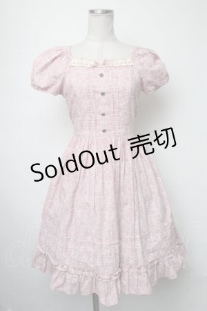 画像: Innocent World / スクエアーネックワンピース  ピンク S-25-03-23-1052-IW-OP-AS-ZS
