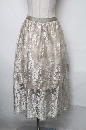 画像: axes femme / レーススカート  ベージュ S-25-03-23-1071-AX-SK-HR-ZS