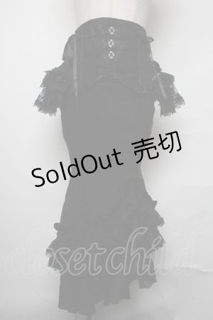 画像: 星箱works / レディ・アイリーン マーメイドスカート  黒 S-25-03-23-1076-PU-SK-HR-ZS