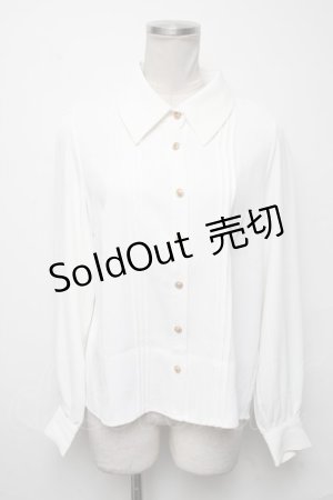 画像: Amavel / 長袖ブラウス  白 S-25-03-23-1014-CA-BL-HR-ZS