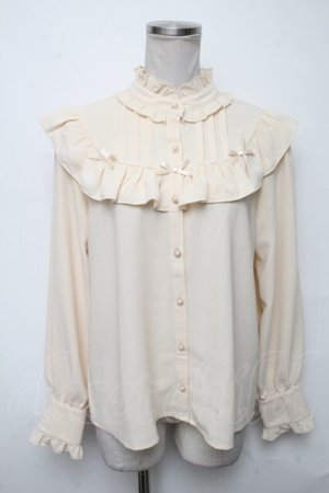 画像: axes femme kawaii / プティリボンブラウス  キナリ S-25-03-23-1017-AX-BL-HR-ZS