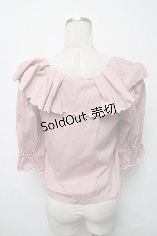 画像2: axes femme POETIQUE / フリルトップス  ピンク S-25-03-23-1020-AX-TO-HR-ZS (2)