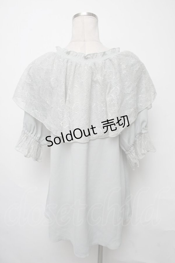 画像3: axes femme / レース襟トップス  ミント S-25-03-23-1021-AX-BL-HR-ZS (3)