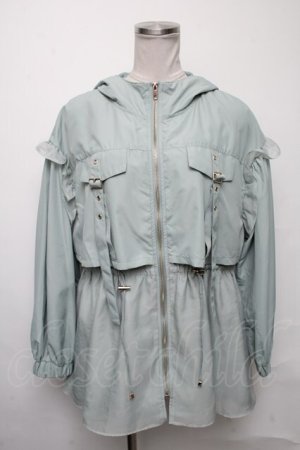 画像: axes femme POETIQUE / ミリタリーフーディーブルゾン  ミント S-25-03-23-1022-AX-TO-HR-ZS