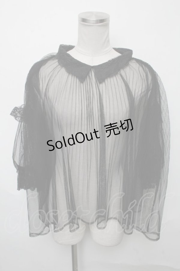 画像1: axes femme POETIQUE / チュールトップス  黒 S-25-03-23-1030-AX-TO-HR-ZS (1)
