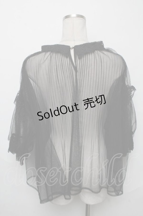 画像2: axes femme POETIQUE / チュールトップス  黒 S-25-03-23-1030-AX-TO-HR-ZS (2)