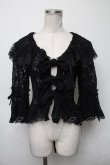 画像1: metamorphose / 総レースカーディガン  黒 S-25-03-23-1035-ME-TO-HR-ZS (1)